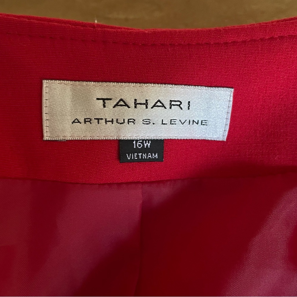 Tahari Topper Coat Women’s Red 16W - Picture 15 of 16